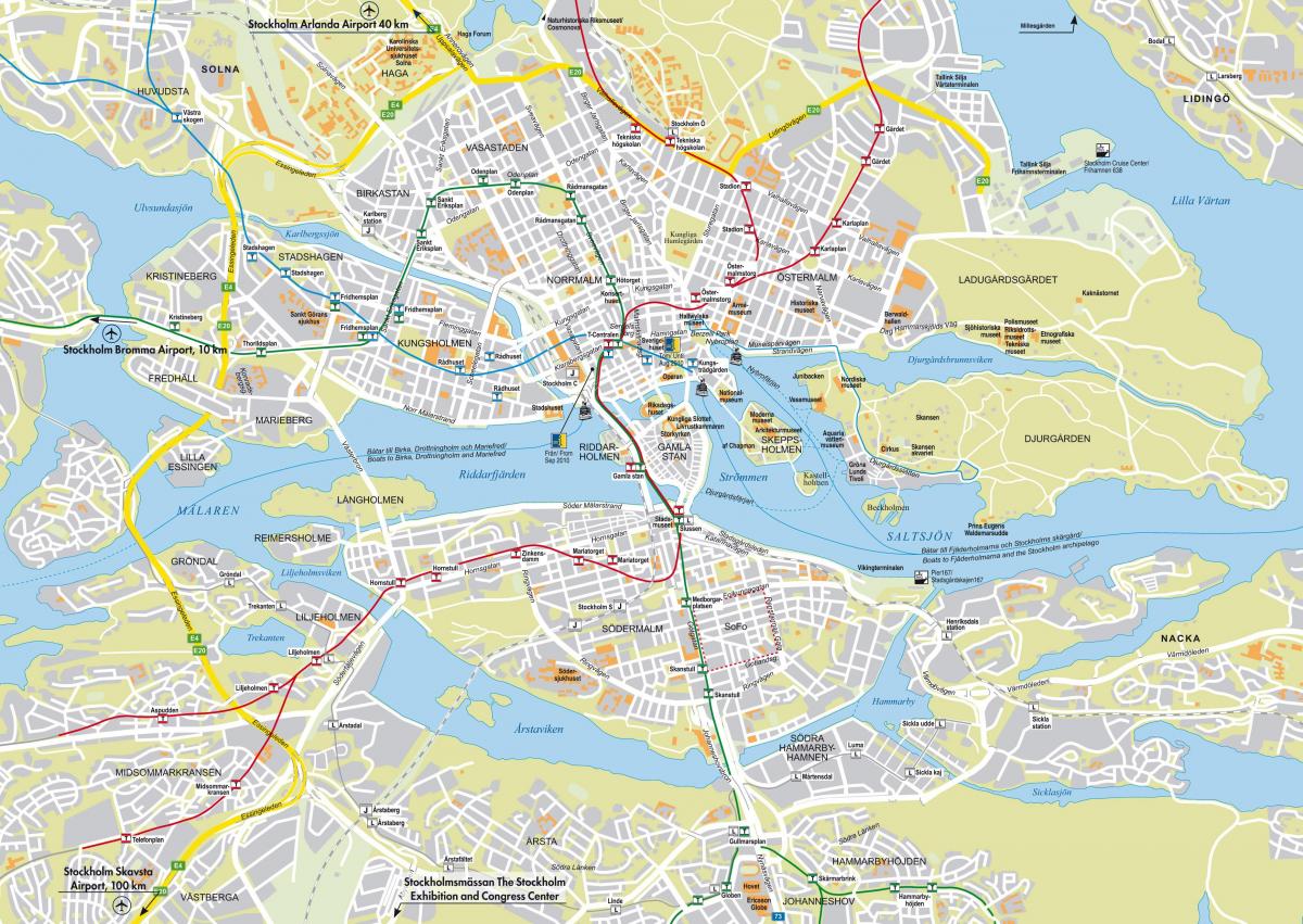 peta bandar Stockholm
