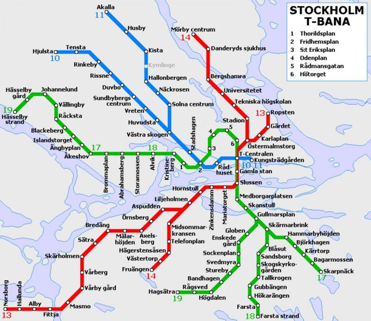 pengangkutan awam Stockholm peta