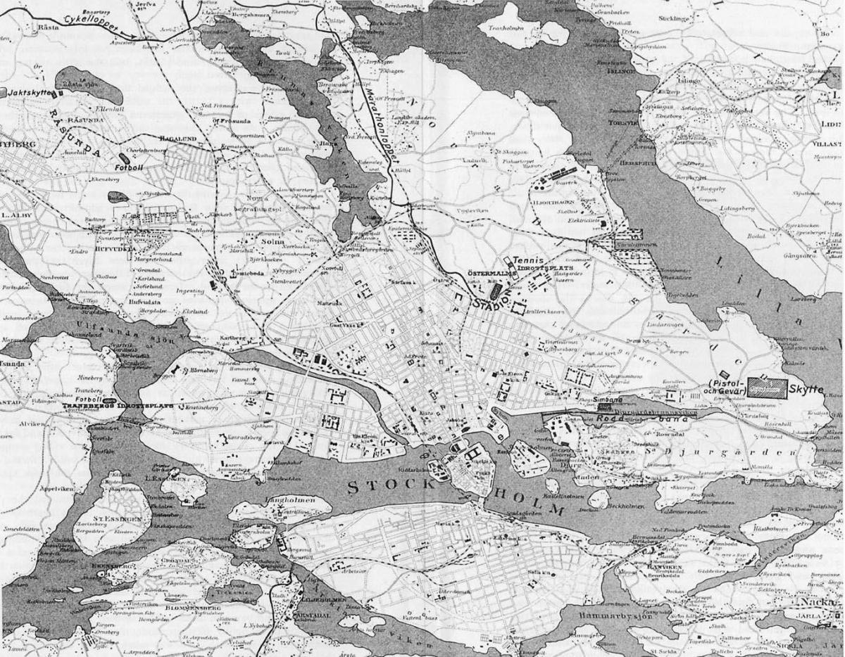 peta Stockholm kota tua