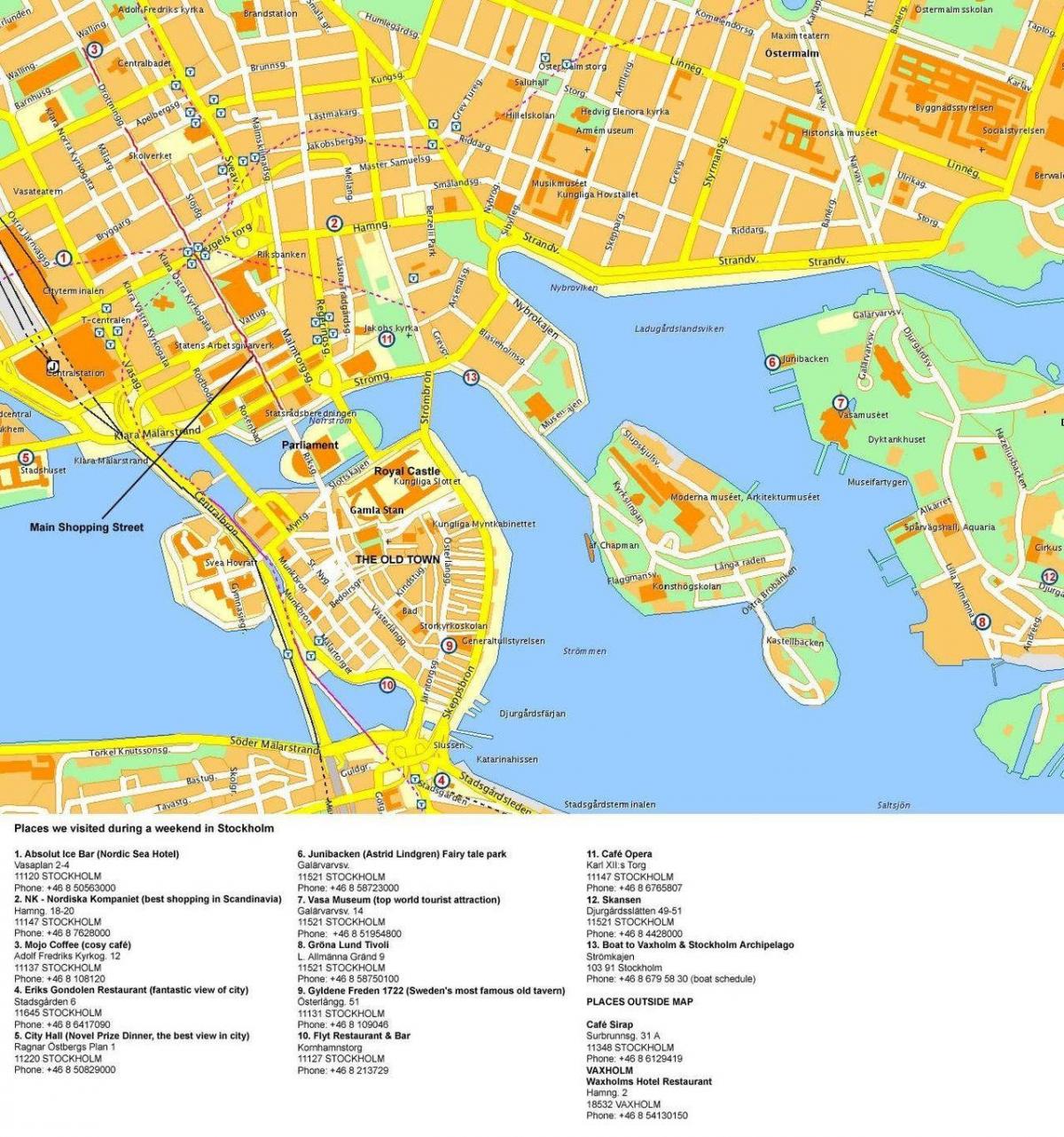 peta Stockholm pelayaran terminal