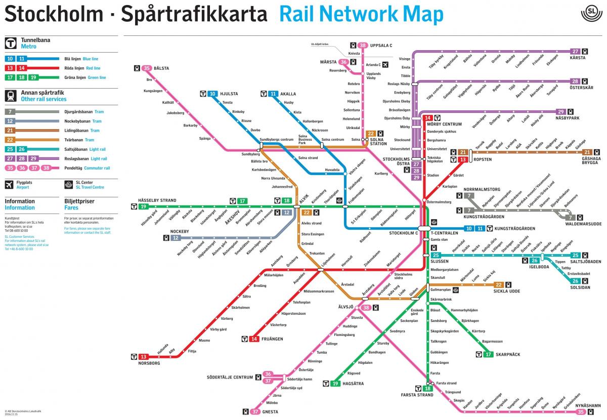 Stockholm Sweden peta metro