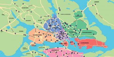 Peta bandar basikal peta Stockholm