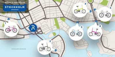 Kota Stockholm basikal peta