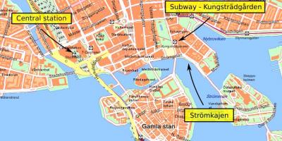 Stockholm tengah peta