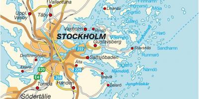 Stockholm Sweden peta bandar