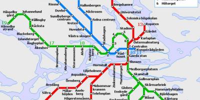 Pengangkutan awam Stockholm peta
