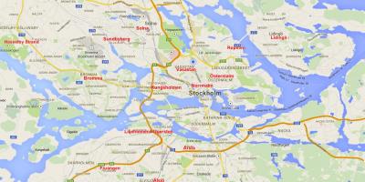 Peta Stockholm kawasan