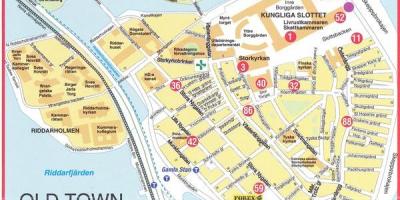 Peta lama kota Stockholm Sweden